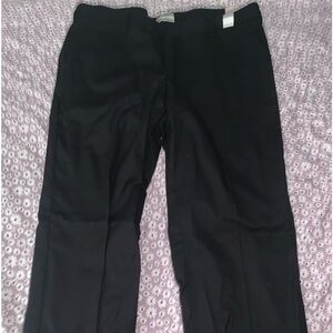 Dickies Black Flat Front Work Pants